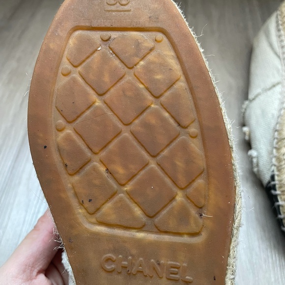 CHANEL USED Espadrilles size 38 beige - Picture 5 of 16